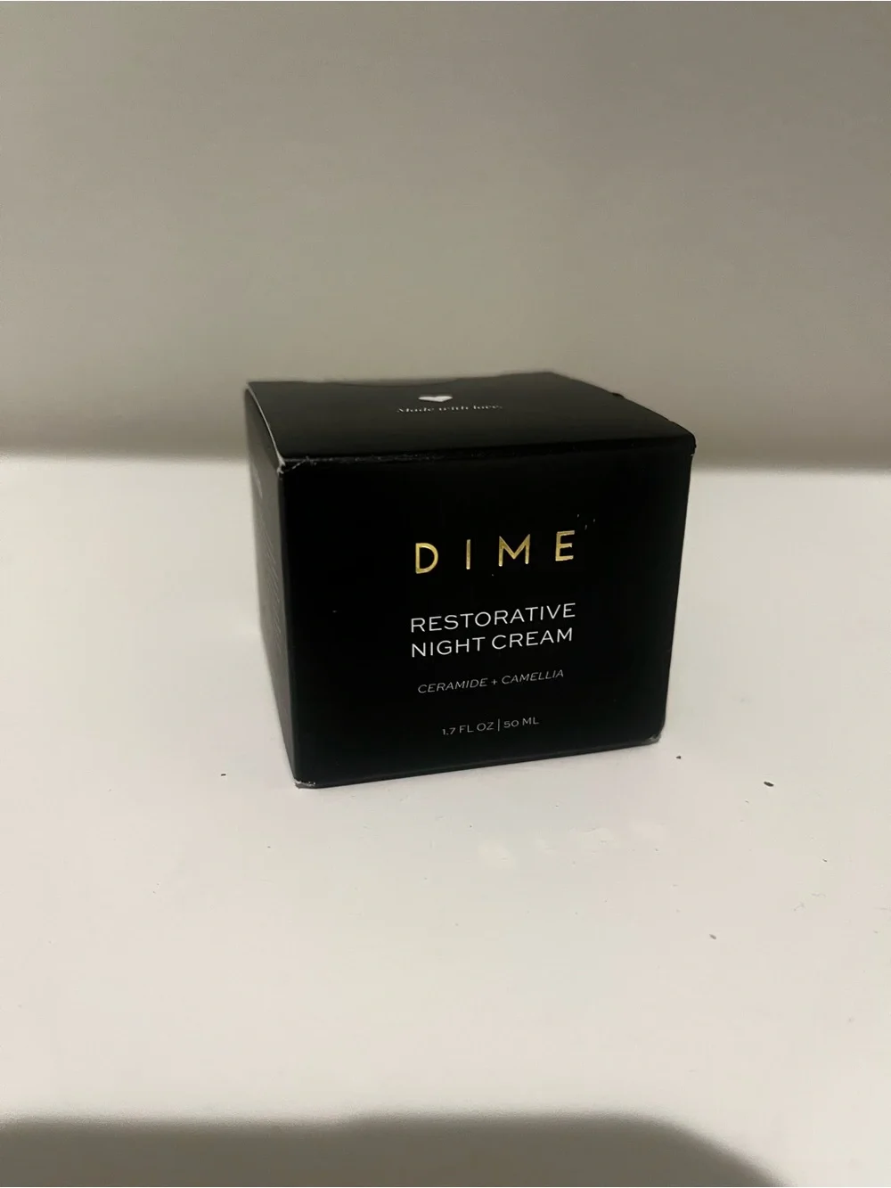 NIB DIME Beauty Restorative Night Cream Ceramide Camellia Overnight Moisturizer